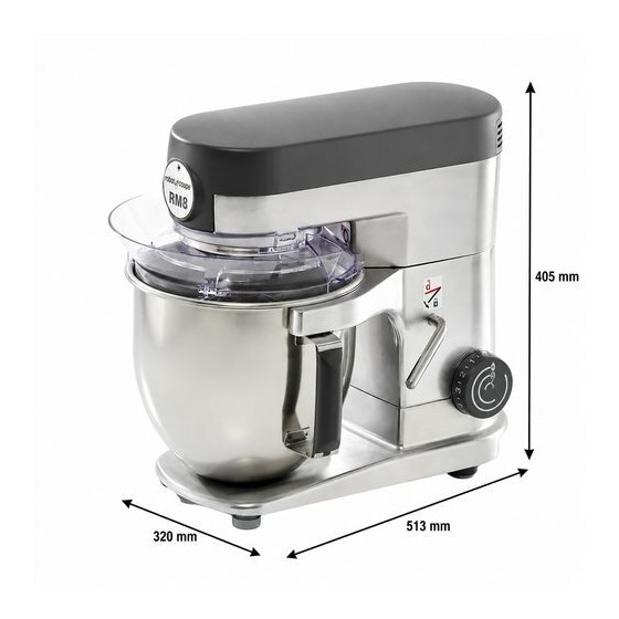 Batteur mélangeur RM8 SP 7,6 L 230V monophasé + 3 accessoires