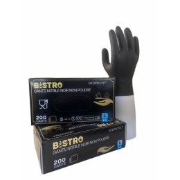 Gant nitrile noir L - par 200