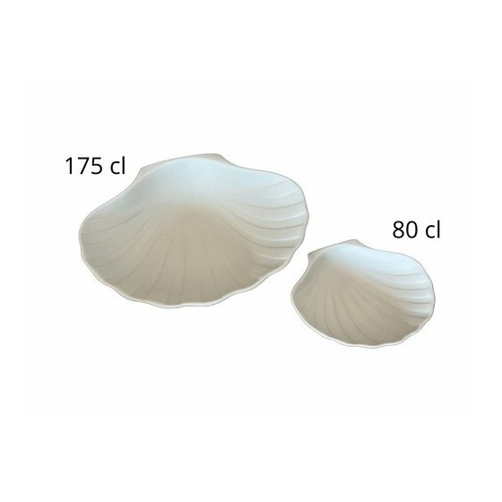 Plat coquille St Jacques céramique non émaillée 175 cl - par 6