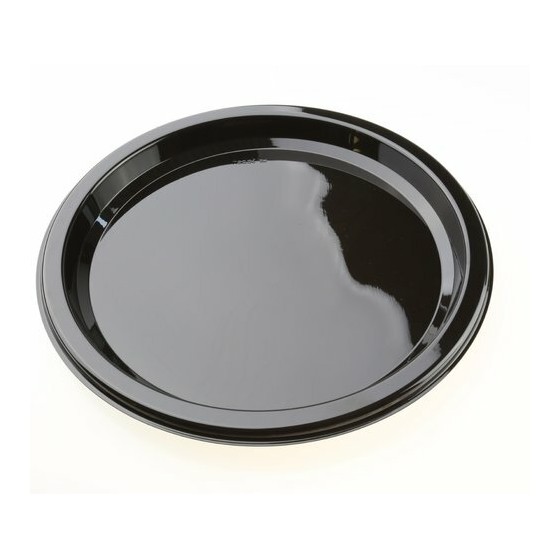Assiette à carpaccio PET noir ø 23 cm - par 25