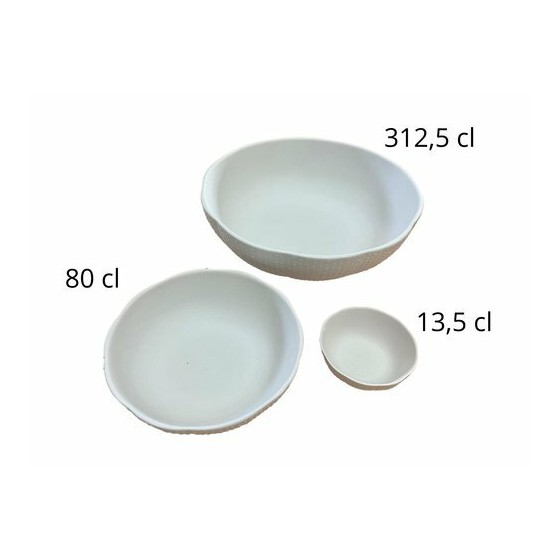 Plat oursin céramique non émaillée 312,5 cl - par 4