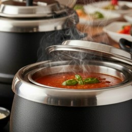 Marmite à soupe bain-marie électrique 8L
