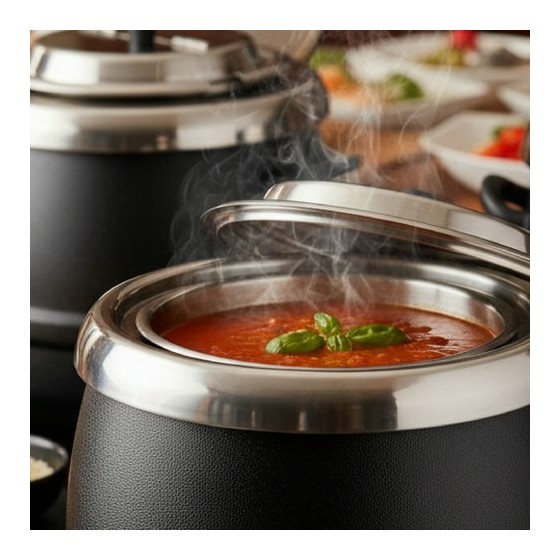 Marmite à soupe bain-marie électrique 8L
