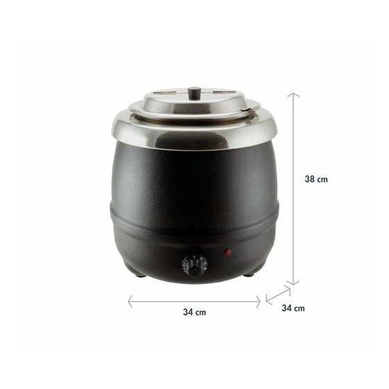 Marmite à soupe bain-marie électrique 8L
