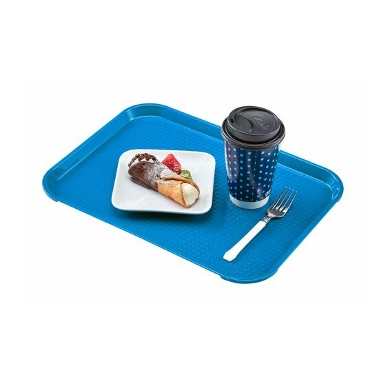 Plateau fast food PP bleu marine 46 x 36 cm - par 12