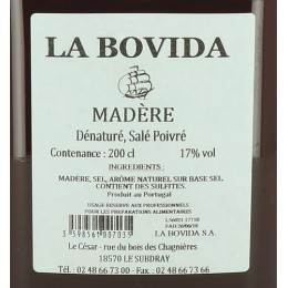 Madère 17° dénaturé - par 2 L