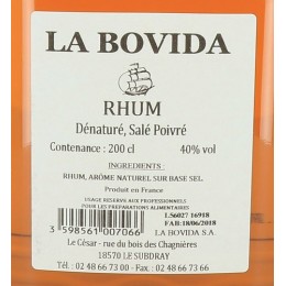 Rhum 40° dénaturé - par 2 L