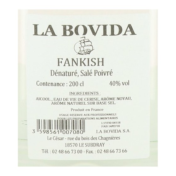 Fankish 40° dénaturé - par 2 L