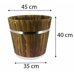 Tonneau Fustel pin effet brûlé ø 45 x 40 cm - par 2