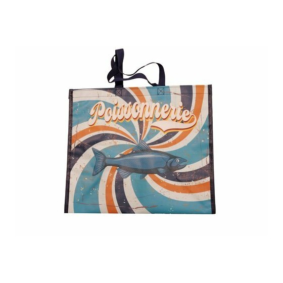 Sac PP tissé spécial poissonnerie vintage 40 x 35 + 20 cm - par 100