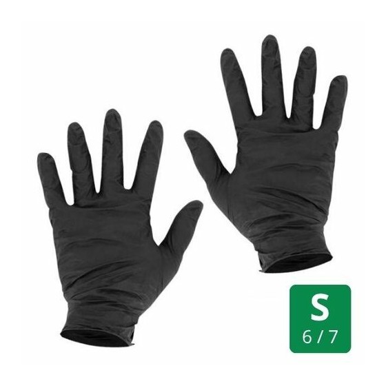 Gant nitrile noir S - par 200
