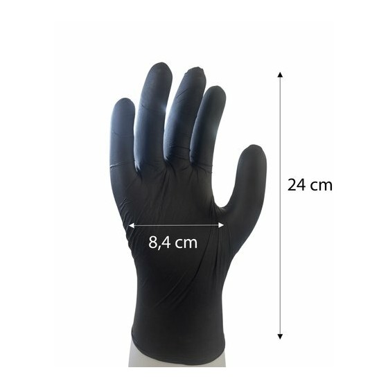 Gant nitrile noir S - par 200