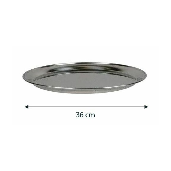 Plateau fruits de mer inox rond  Ø 36 cm