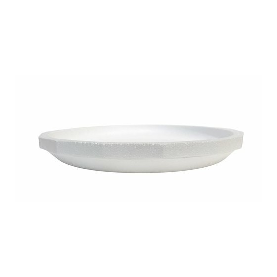 Plateau fruits de mer polystyrène rond blanc Ø 50 cm - par 20