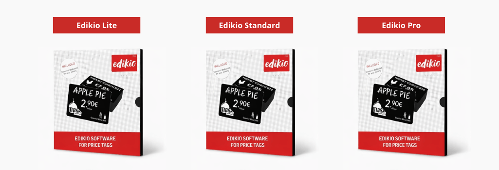 Comparaison logiciel Edikio Lite Standard et Pro