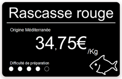 Etiquette rascasse rouge