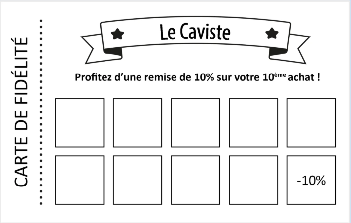 Etiquette fidélité caviste