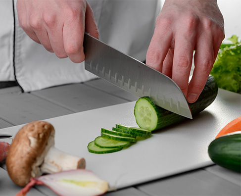 couteau de chef santoku