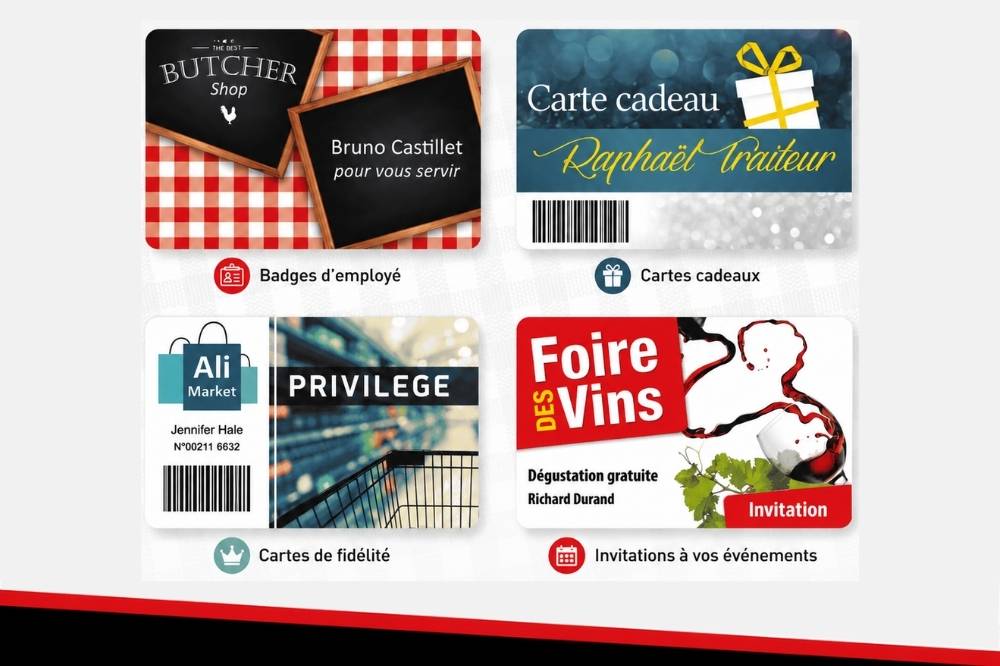 Impression badges PVC et cartes de fidélité
